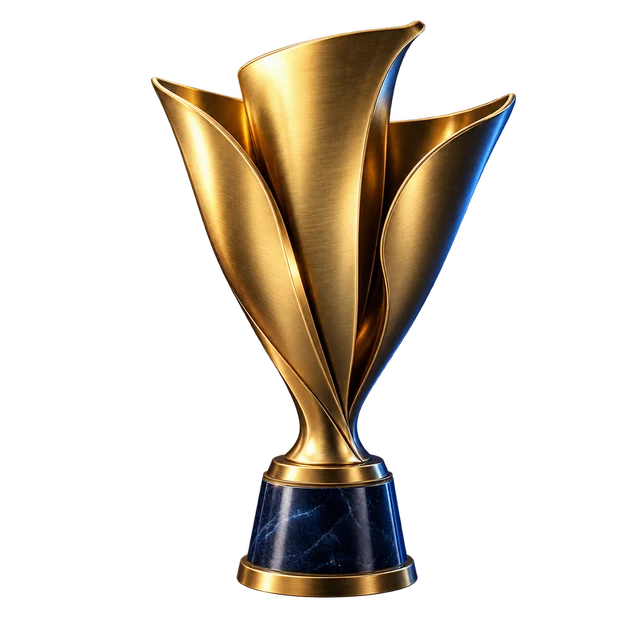 Original stylised trophy illustration
